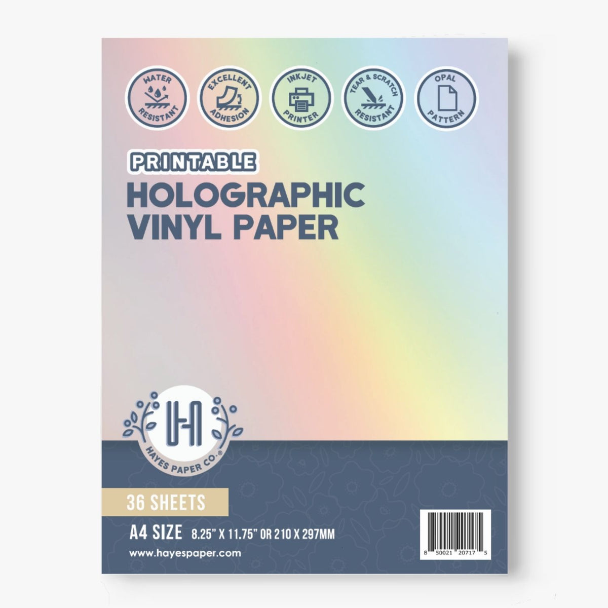 Holographic Vinyl Sticker Paper  Transparent Holographic Sheets