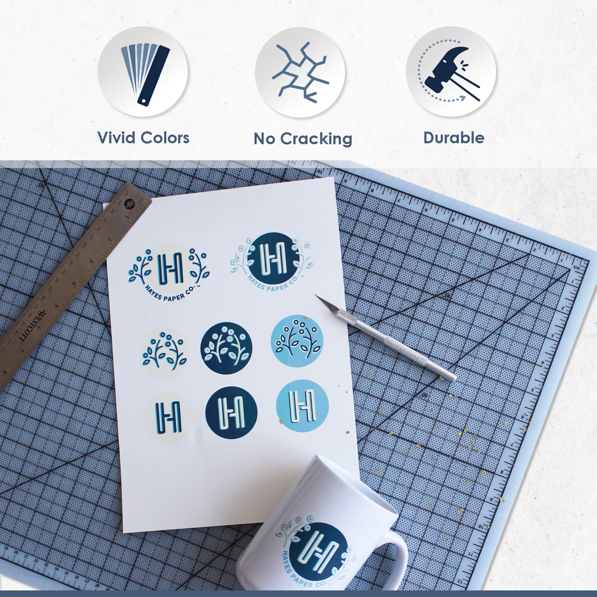 waterslide decal paper, decal paper, waterslide, laser printer, laser waterslide decal paper, clear decal, clear waterslide decal paper, Hayes Paper Co, Hayes Paper