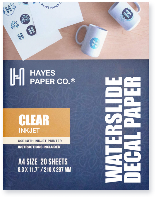 Clear Inkjet Waterslide Decal Paper