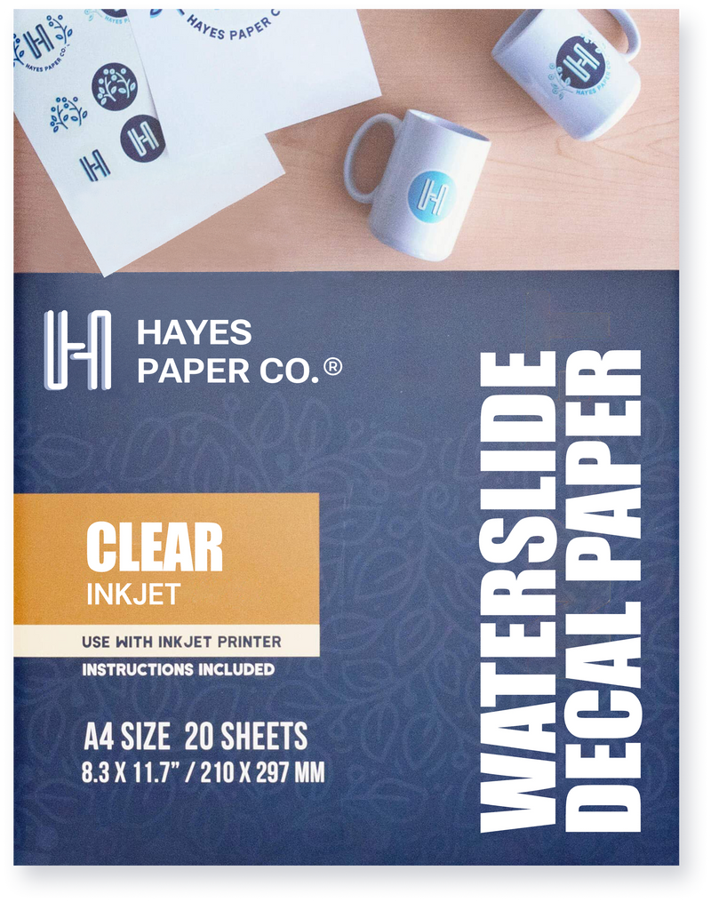 Clear Inkjet Waterslide Decal Paper