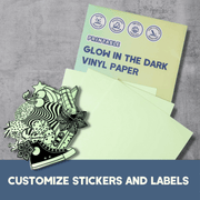 Hayes Paper Glow in the dark printable vinyl  paper 