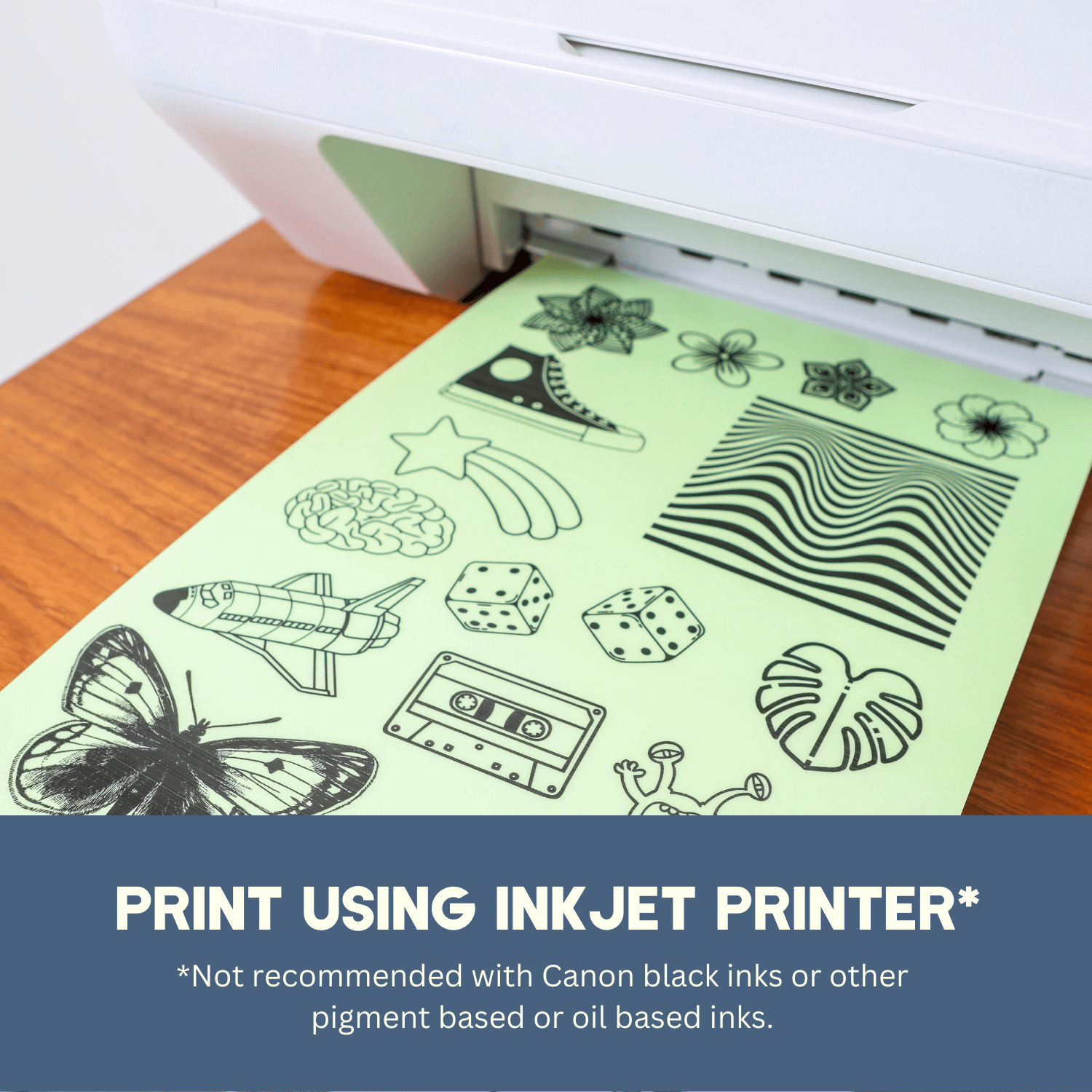 Hayes Paper Printable Glow In The Dark Vinyl Paper 5 Pack A4 Size