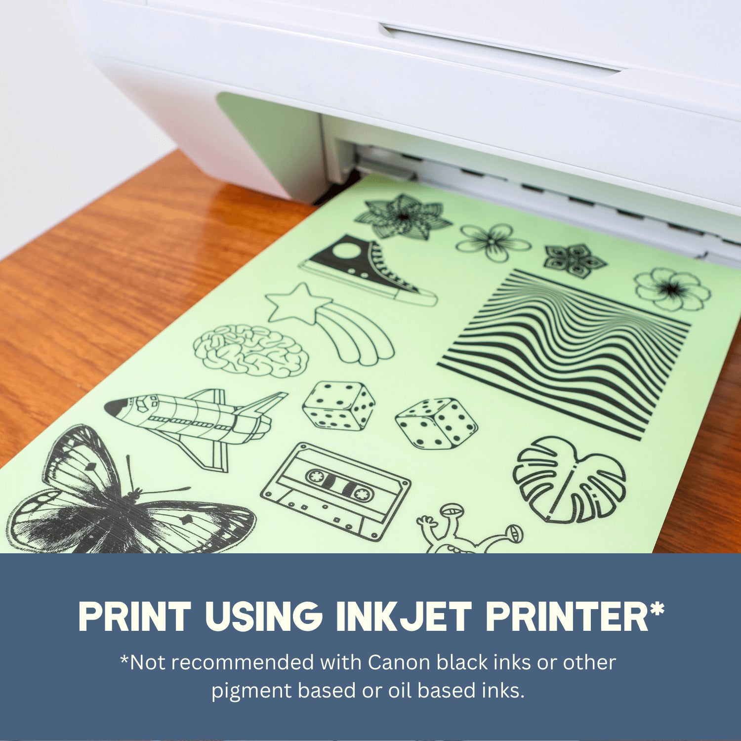 Hayes Paper Printable Glow In The Dark Vinyl Paper | 5 Pack | A4 Size ...
