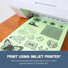 Hayes Paper Glow in the dark printable vinyl  paper  printed from Inkjet printer