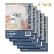 Hayes paper Co Sublimation Paper 5 pack of 120gm letter size paper, 550 sheets total 
