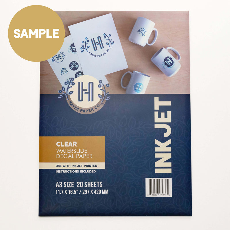 Waterslide Decal Paper Sample