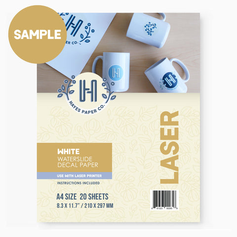 Hayes paper Co® Waterslide Decal Paper Samples